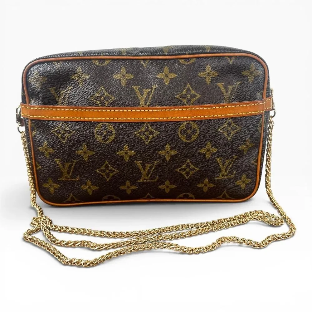 Louis Vuitton Compiegne 23 Clutch Bag Small Brown Monogram Canvas